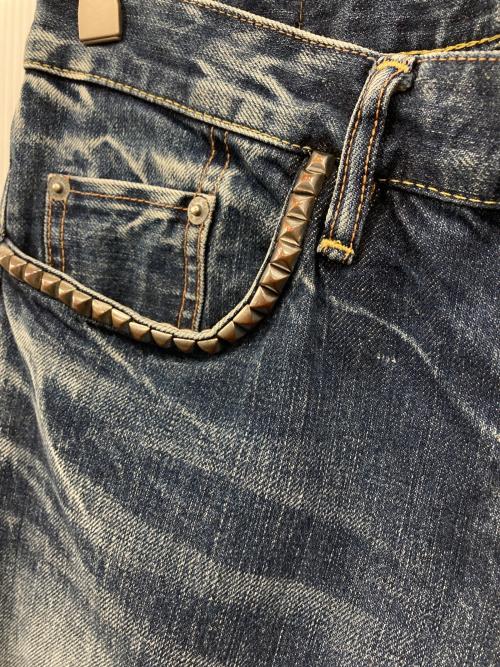 Hysteric Glamour（ヒステリックグラマー）Hysteric Glamour (ヒステリックグラマー) スタッズデニムパンツ インディゴ サイズ:SIZE 76cm (W30)の古着・服飾アイテム