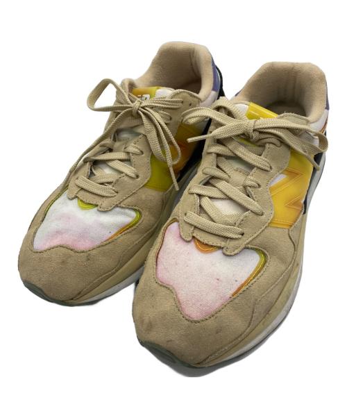 NEW BALANCE（ニューバランス）NEW BALANCE (ニューバランス) atmos (アトモス) ローカットスニーカー イエロー×ベージュ サイズ:27.5の古着・服飾アイテム