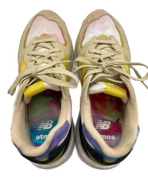 NEW BALANCE（ニューバランス）NEW BALANCE (ニューバランス) atmos (アトモス) ローカットスニーカー イエロー×ベージュ サイズ:27.5の古着・服飾アイテム