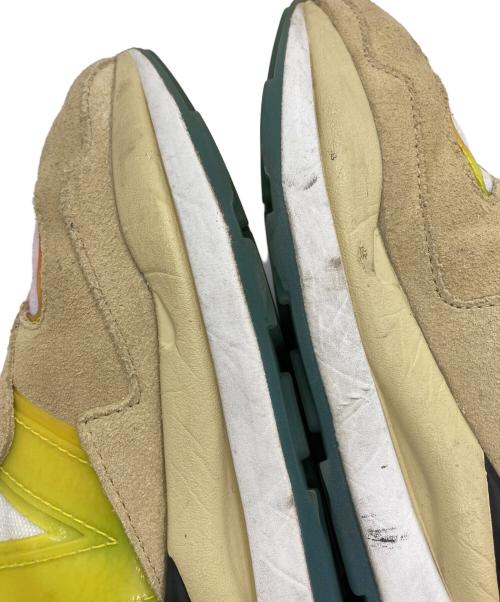 NEW BALANCE（ニューバランス）NEW BALANCE (ニューバランス) atmos (アトモス) ローカットスニーカー イエロー×ベージュ サイズ:27.5の古着・服飾アイテム