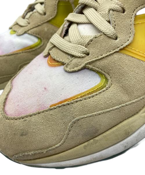 NEW BALANCE（ニューバランス）NEW BALANCE (ニューバランス) atmos (アトモス) ローカットスニーカー イエロー×ベージュ サイズ:27.5の古着・服飾アイテム