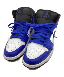 NIKE（ナイキ）の古着「Nike Air Jordan 1 Mid "Game Royal/White/Black" / ナイキ エアジョーダン1 ミッド "ゲームロイヤル/ホワイト/ブラック"」｜ブルー×ホワイト