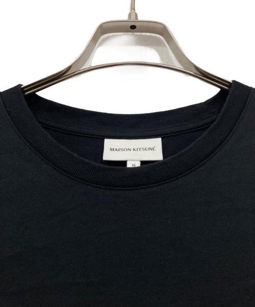 maison kitsune（メゾンキツネ）MAISON KITSUNE (メゾンキツネ) FOX HEAD PATCH REGULAR TEE SHIRT / フォックスヘッドパッチレギュラーTシャツ ブラック サイズ:Mの古着・服飾アイテム