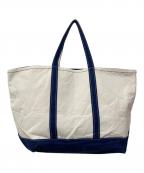 L.L.Beanエルエルビーン）の古着「トートバッグ」｜ネイビー×アイボリー