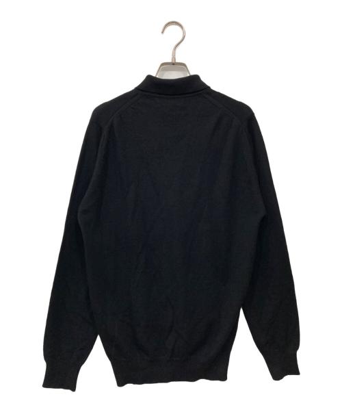 JOHN SMEDLEY（ジョンスメドレー）JOHN SMEDLEY (ジョンスメドレー) ニットポロシャツ ブラック サイズ:Mの古着・服飾アイテム