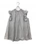 ANAYI（アナイ）の古着「アソートシャツギャザーフリル ブラウス」｜ホワイト×ブルー