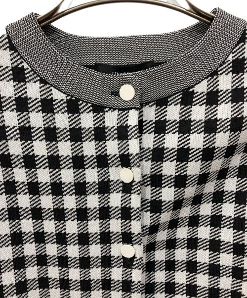 UNTITLED（アンタイトル）UNTITLED (アンタイトル) スポンディッシュ カーディガン ブラック×ホワイト サイズ:M 未使用品の古着・服飾アイテム