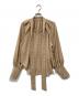 SHIPS (シップス) カット ジャカード ボウタイ ブラウス ベージュ サイズ:S 未使用品：4000円