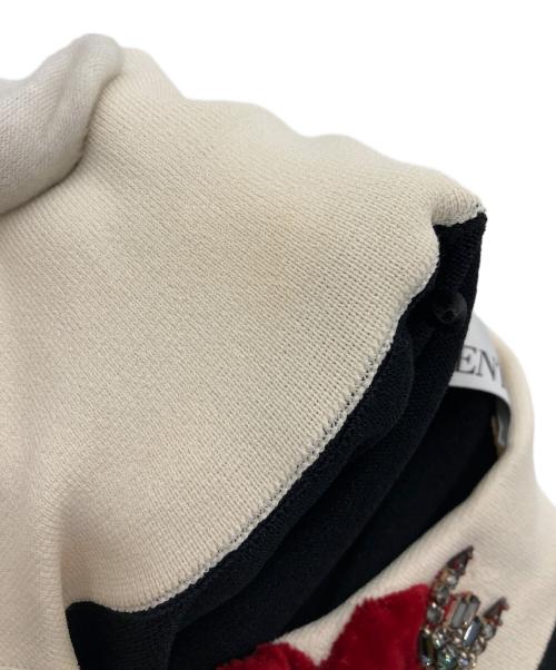 RED VALENTINO（レッドヴァレンティノ）RED VALENTINO (レッドヴァレンティノ) ハートモチーフニットワンピース ブラック サイズ:XSの古着・服飾アイテム