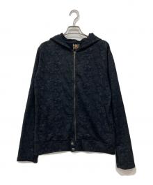 Roen（ロエン）の古着「ペイズリー柄ジップパーカー」｜ブラック