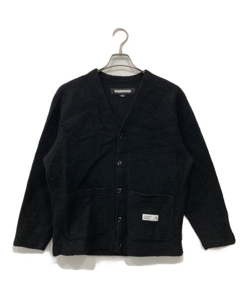 NEIGHBORHOOD（ネイバーフッド）NEIGHBORHOOD (ネイバーフッド) ウールジャージーカーディガン ブラック サイズ:Sの古着・服飾アイテム