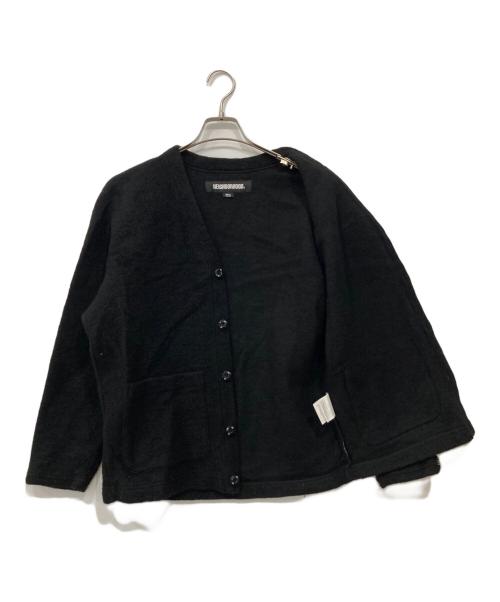 NEIGHBORHOOD（ネイバーフッド）NEIGHBORHOOD (ネイバーフッド) ウールジャージーカーディガン ブラック サイズ:Sの古着・服飾アイテム