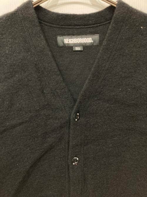 NEIGHBORHOOD（ネイバーフッド）NEIGHBORHOOD (ネイバーフッド) ウールジャージーカーディガン ブラック サイズ:Sの古着・服飾アイテム