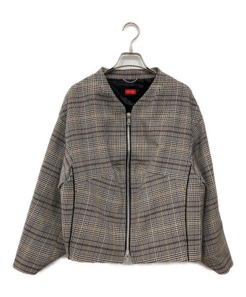 DES PRES（デ プレ）DES PRES (デ プレ) ノーカラージャケット グレー サイズ:34の古着・服飾アイテム