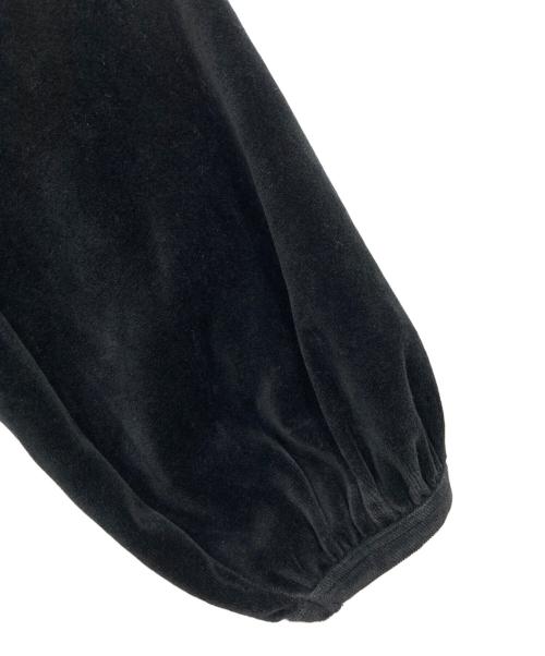 BURBERRY BLACK LABEL（バーバリーブラックレーベル）BURBERRY BLACK LABEL (バーバリーブラックレーベル) ベロアジップパーカー ブラック サイズ:38の古着・服飾アイテム