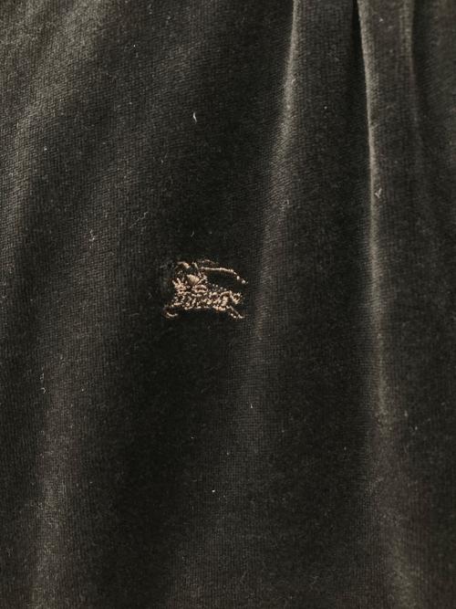 BURBERRY BLACK LABEL（バーバリーブラックレーベル）BURBERRY BLACK LABEL (バーバリーブラックレーベル) ベロアジップパーカー ブラック サイズ:38の古着・服飾アイテム