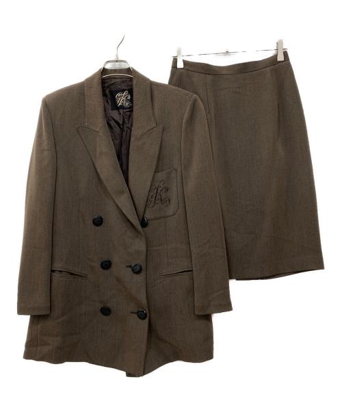 伊太利屋（イタリヤ）伊太利屋 (イタリヤ) セットアップ ブラウン サイズ:9の古着・服飾アイテム