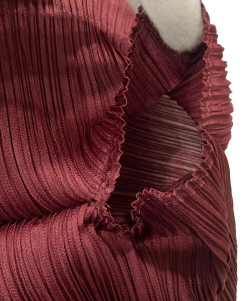 PLEATS PLEASE（プリーツプリーズ）PLEATS PLEASE (プリーツプリーズ) 1B変形切替デザインボレロ ボルドー サイズ:－の古着・服飾アイテム