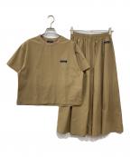 Thousand Mileサウザンドマイル）の古着「SHORT SLEEVE T-SHIRT & SKIRT SET」｜ベージュ