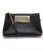 MICHAEL KORSマイケル・コース）の古着「レザーショルダーバッグ」｜ブラック