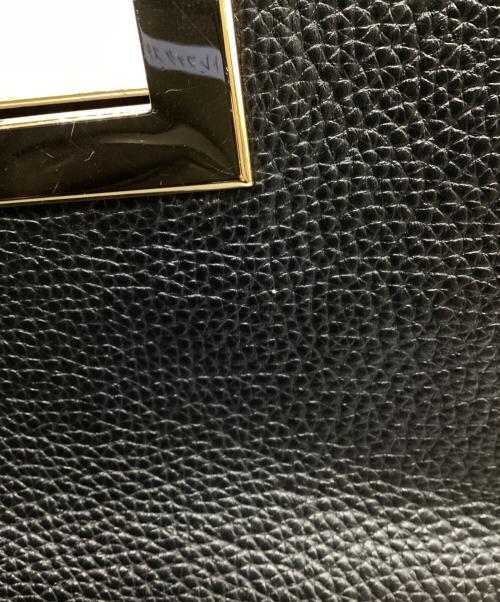 MICHAEL KORS（マイケル・コース）MICHAEL KORS (マイケル・コース) レザーショルダーバッグ ブラックの古着・服飾アイテム