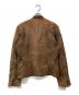 GUESS (ゲス) シープスキン ダブルライダースジャケット ブラウン サイズ:L：7000円