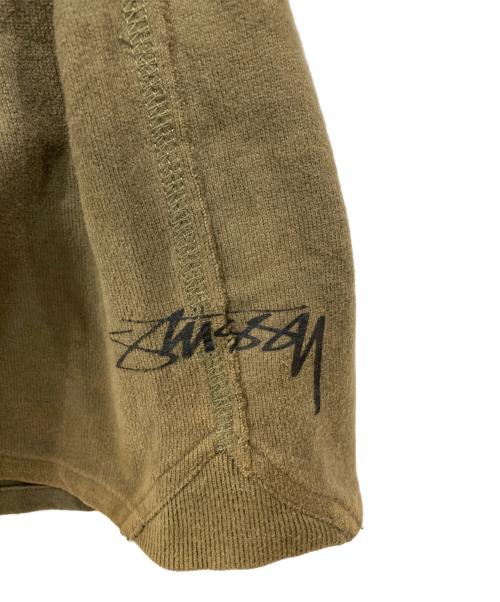 stussy（ステューシー）stussy (ステューシー) ラグランカットソー ブラック×カーキ サイズ:Mの古着・服飾アイテム