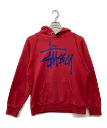 stussy（ステューシー）の古着「プルオーバーパーカー」｜レッド