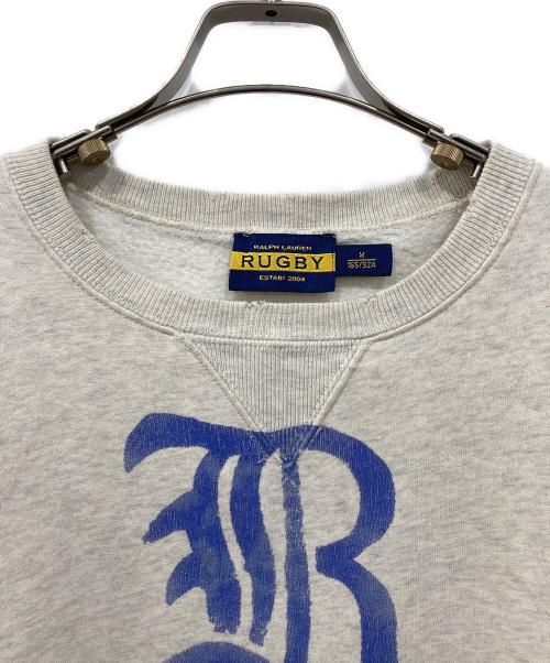 Rugby Ralph Lauren（ラグビーラルフローレン）Rugby Ralph Lauren (ラグビーラルフローレン) ヴィンテージ加工スウェット ライトグレー サイズ:Mの古着・服飾アイテム