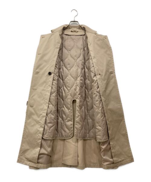 &ress（アンドレス）&ress (アンドレス) 撥水加工 ライナー付ロング丈 ダブルトレンチコート ベージュ サイズ:LLの古着・服飾アイテム