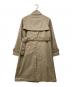 &ress (アンドレス) 撥水加工 ライナー付ロング丈ダブルトレンチコート ベージュ サイズ:M：5000円