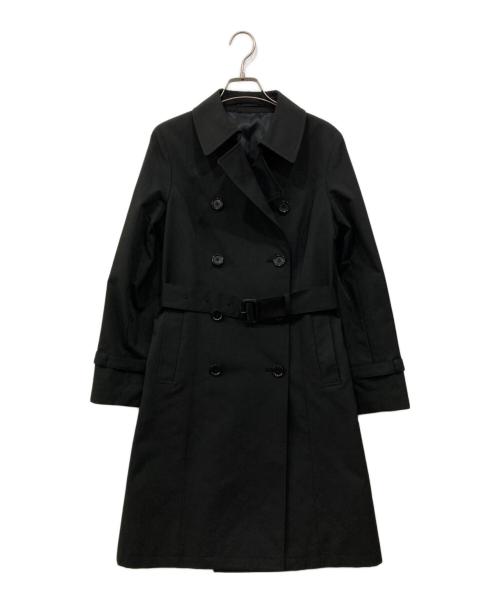 &ress（アンドレス）&ress (アンドレス) 撥水加工 ロング丈ダブルトレンチコート ブラック サイズ:Sの古着・服飾アイテム