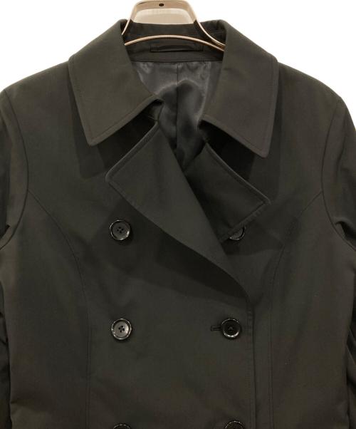 &ress（アンドレス）&ress (アンドレス) 撥水加工 ロング丈ダブルトレンチコート ブラック サイズ:Sの古着・服飾アイテム