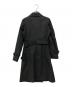 &ress (アンドレス) 撥水加工 ロング丈ダブルトレンチコート ブラック サイズ:S：4000円