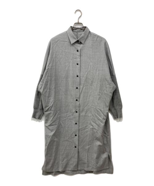 L'EQUIPE（レキップ）L'EQUIPE (レキップ) シャツワンピース グレー サイズ:38の古着・服飾アイテム