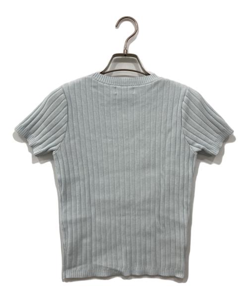 darich（ダーリッチ）Darich (ダーリッチ) DRビジューリブニットトップス ブルー サイズ:Freeの古着・服飾アイテム