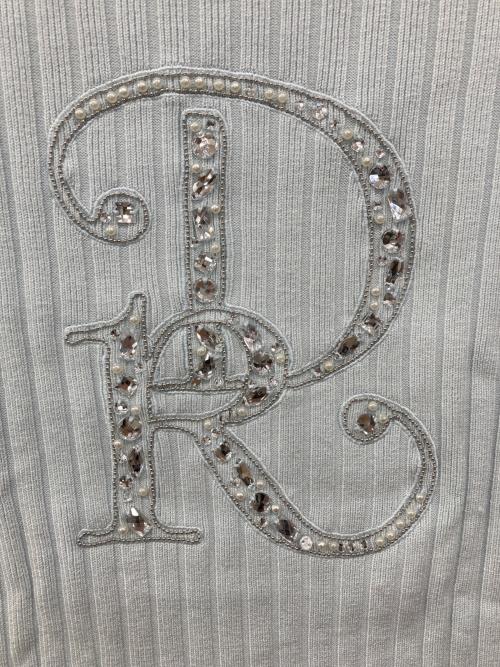 darich（ダーリッチ）Darich (ダーリッチ) DRビジューリブニットトップス ブルー サイズ:Freeの古着・服飾アイテム