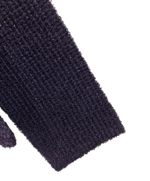 me ISSEY MIYAKE（ミーイッセイ ミヤケ）me ISSEY MIYAKE (ミーイッセイ ミヤケ) ラメカーディガン パープル サイズ:Freeの古着・服飾アイテム