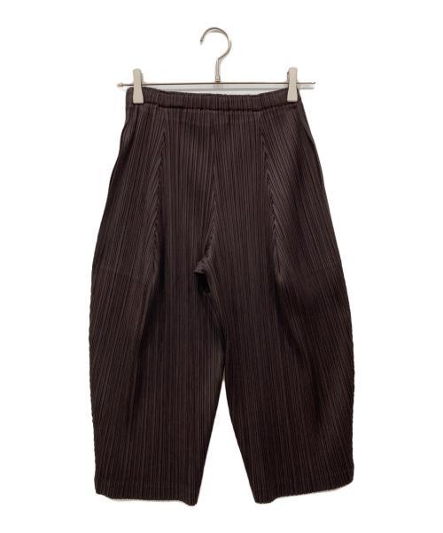 PLEATS PLEASE（プリーツプリーズ）PLEATS PLEASE (プリーツプリーズ) プリーツパンツ ブラウン サイズ:3の古着・服飾アイテム