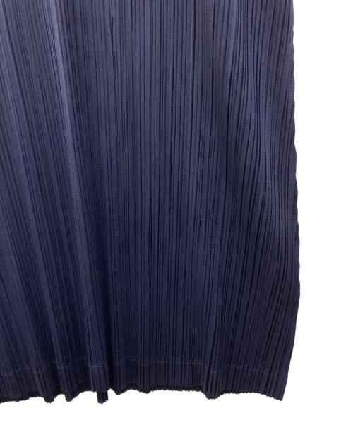 PLEATS PLEASE（プリーツプリーズ）PLEATS PLEASE (プリーツプリーズ) ノースリーブプリーツワンピース ネイビー サイズ:3の古着・服飾アイテム