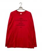 SUPREME×UNDERCOVERシュプリーム×アンダーカバー）の古着「ロングスリーブカットソー」｜レッド