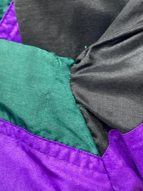 NIKE（ナイキ）NIKE (ナイキ) FLIGHT ナイロンジャケット パープル×グリーン サイズ:表記なし(実寸を参照ください)の古着・服飾アイテム