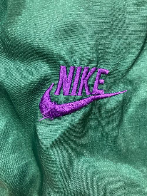 NIKE（ナイキ）NIKE (ナイキ) FLIGHT ナイロンジャケット パープル×グリーン サイズ:表記なし(実寸を参照ください)の古着・服飾アイテム