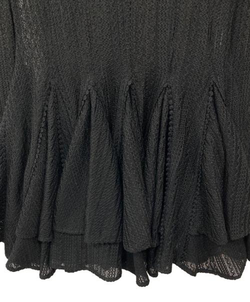 GIANA（ジアナ）GIANA (ジアナ) クロシェミニドレス ブラック サイズ:M 未使用品の古着・服飾アイテム
