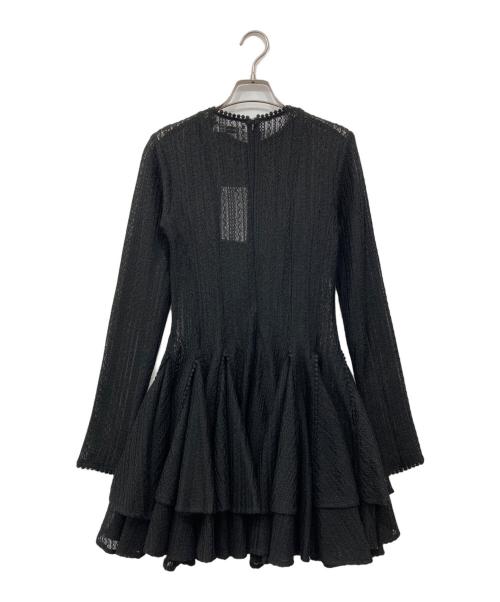 GIANA（ジアナ）GIANA (ジアナ) クロシェミニドレス ブラック サイズ:M 未使用品の古着・服飾アイテム