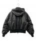 adidas (アディダス) ビンテージ フェイクレザージャケット ブラック サイズ:L：25000円