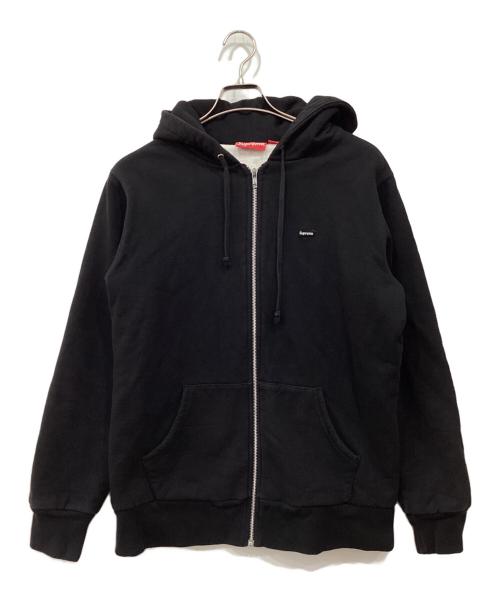 SUPREME（シュプリーム）Supreme (シュプリーム) Small Box Logo Thermal Zip Up Hoodie / スモールボックスロゴ サーマルジップアップフーディー ブラック サイズ:Mediumの古着・服飾アイテム