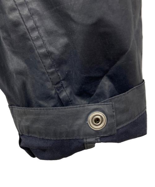 ARMANI EXCHANGE（アルマーニ エクスチェンジ）ARMANI EXCHANGE (アルマーニ エクスチェンジ) マグネットボタンライダースジャケット ネイビー サイズ:Sの古着・服飾アイテム