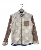 KAWATANI SHIRTカワタニシャツ）の古着「ボタンダウンシャツ」｜ブラウン×ホワイト