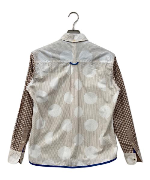 KAWATANI SHIRT（カワタニシャツ）KAWATANI SHIRT (カワタニシャツ) ボタンダウンシャツ ブラウン×ホワイト サイズ:Sの古着・服飾アイテム